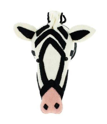 Fiona Walker Zebra With Pink Nose Wall Hanging