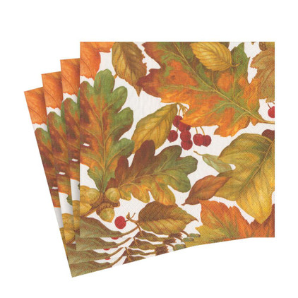 Caspari Autumn Leaves 2 Luncheon Napkins (20)