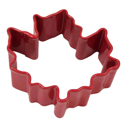 Cookie Cutter 1.75 inch Mini Canada Maple Leaf Red