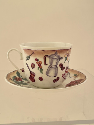 Roy Kirkham Coffee Time Jumbo Breakfast Cup & Saucer Set