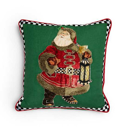 MacKenzie Childs Town Crier Santa Pillow