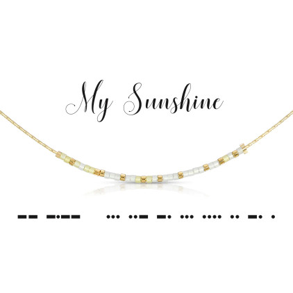 Dot & Dash Necklace - My Sunshine