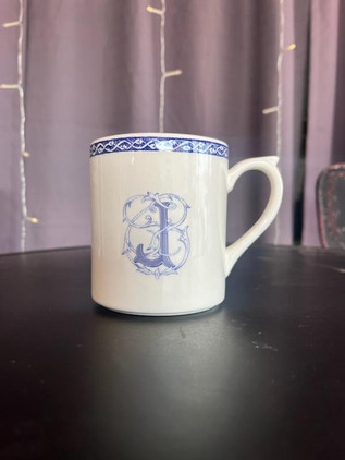 Gien Monogram Dauphin Mug  J