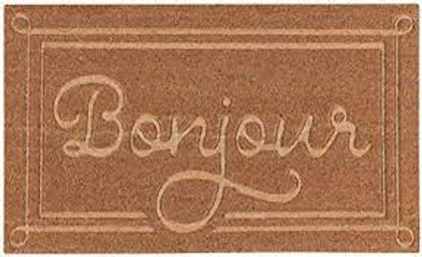 Now Designs Doormat Bonjour