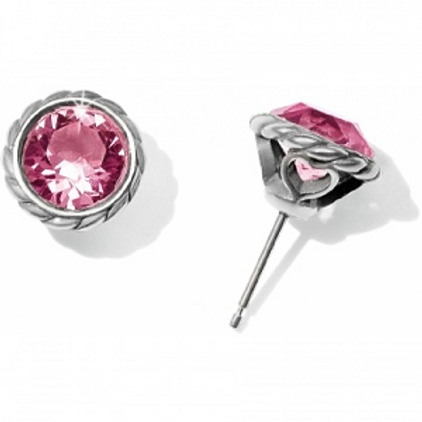 Brighton Pink Iris Stud Earrings