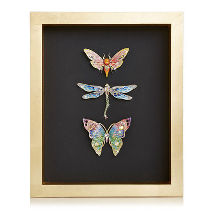 Jay Strongwater Butterfly Dragonfly Moth Wall Art