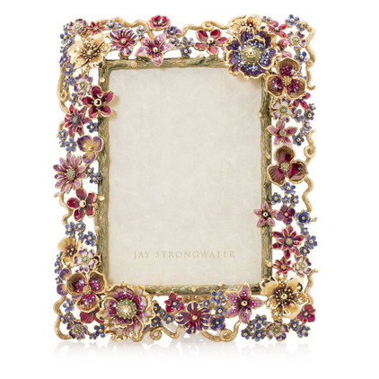 Jay Strongwater Ophelia Floral Cluster 5" x 7" Frame