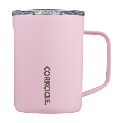Corkcicle Mug - 16oz Gloss Rose Quartz