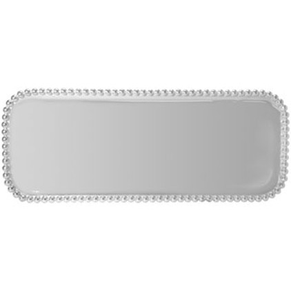 Mariposa Pearled Long Rectangular Platter