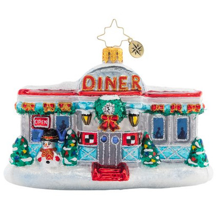 Christopher Radko Christmas At The Diner Ornament