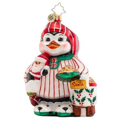 Christopher Radko Ready For Santa Penguin Ornament