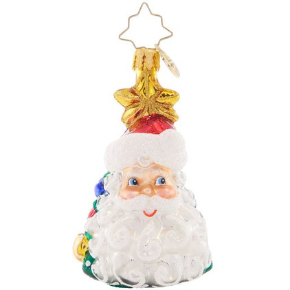 Christopher Radko Christmas All Around Santa Gem Ornament