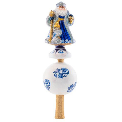 Christopher Radko Chinoiserie Elegance Santa Finial Ornament