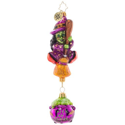 Christopher Radko Witchy Woman Halloween Witch Ornament