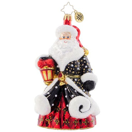 Christopher Radko Golden Glow Santa Ornament