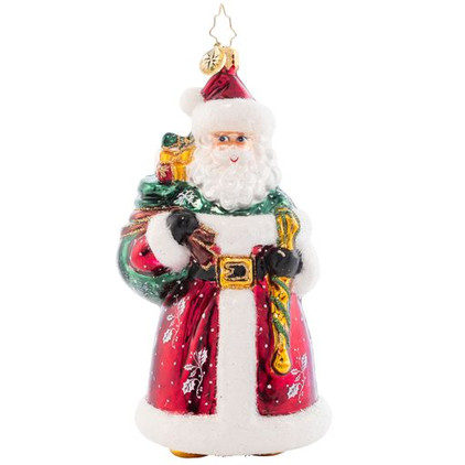 Christopher Radko Brant's Brilliant Santa Ornament