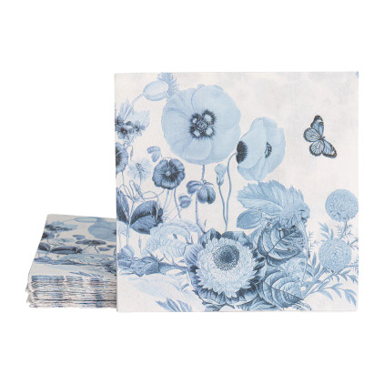 Juliska Field of Flowers Chambray Luncheon Paper Napkin