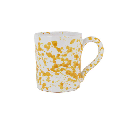 Vietri Amalfitana Yellow Splatter Mug