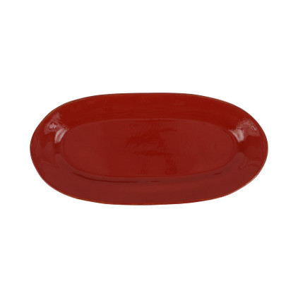 Vietri Cucina Fresca Paprika Narrow Oval Platter