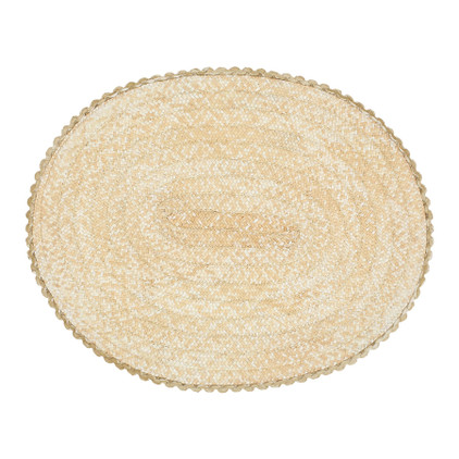 Vietri Florentine Straw Accessories Natural Oval Placemats - Set of 4