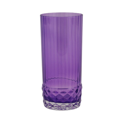 Viva By Vietri Deco Purple Tall Tumbler - Set of 4