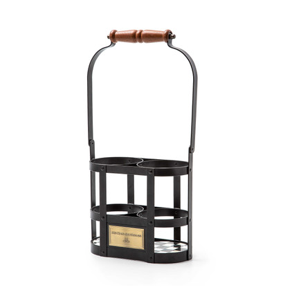 MacKenzie Childs Courtly Check Wine Carrier