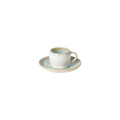 Casafina Eivissa Coffee Cup & Saucer - Sea - Set of 6