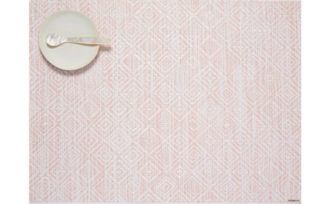 Chilewich Mosaic Placemat - Pink Lemonade 14 inch x 19 inch