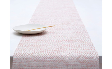 Chilewich Mosaic Table Runner - Pink Lemonade 14 inch x 72 inch