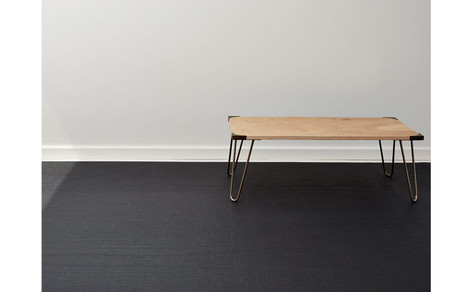 Chilewich Basketweave Floor Mat 23X36 - Black 23 inch x 36 inch