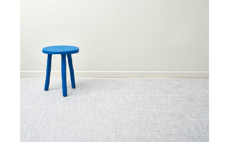 Chilewich Basketweave Floor Mat 23X36 - White/Silver 23 inch x 36 inch
