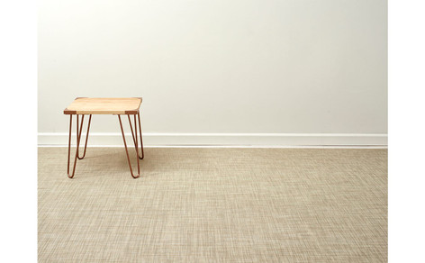 Chilewich Mini Basketweave Floor Mat 23X36 - Linen 23 inch x 36 inch