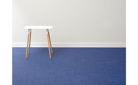 Chilewich Mini Basketweave Floor Mat 23X36 - Indigo 23 inch x 36 inch