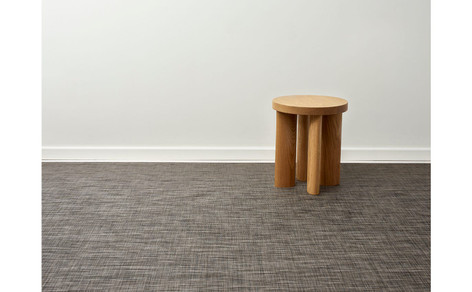 Chilewich Mini Basketweave Floor Mat 46X72 - Dark Walnut 46 inch x 72 inch