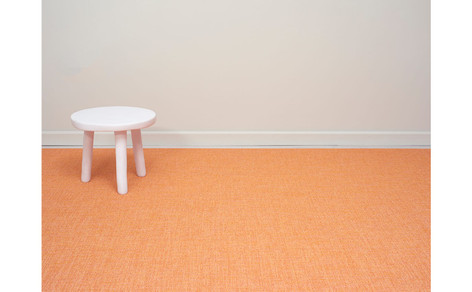 Chilewich Boucle Floor Mat 30X106 - Tangerine 30 inch x 106 inch