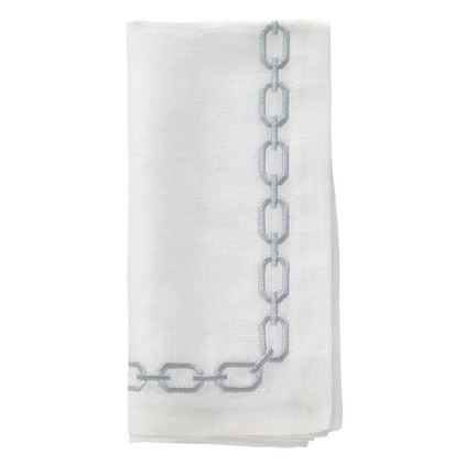 Bodrum Chains Celadon 21 inch Napkin (Set of 4)