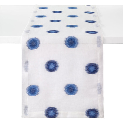 Bodrum Confetti Blue Navy 90 inch Table Runner