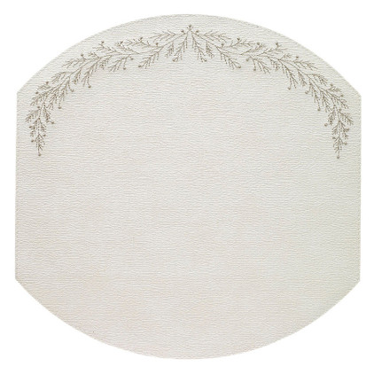 Bodrum Holly White New Silver Mats (Set of 4)