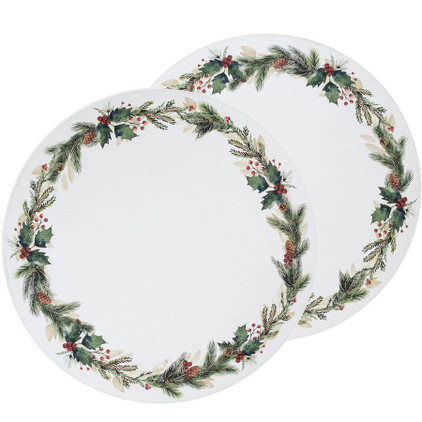 Bodrum Noel/ Noel 16 inch Mat (Set of 4)