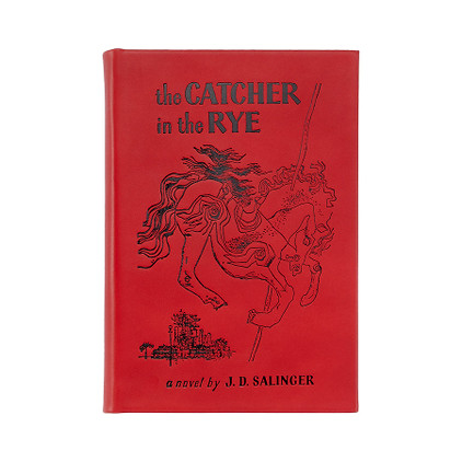 Graphic Image Catcher In The Rye Leather Bound Book