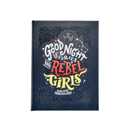 Graphic Image Rebel Girl Goodnight Stories Leather Bound Book