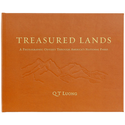 Graphic Image Treasured Land Book Leather Bound Book