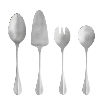 Costa Nova Hostess Serving 4 Pc Set - Brushed Flatware (Nau)