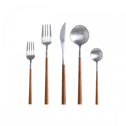 Costa Nova Flatware 5Pc Set - Wood (Mito)