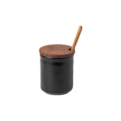 Costa Nova Honey Jar Wood Lid & Scoop - Mountain (Boutique)