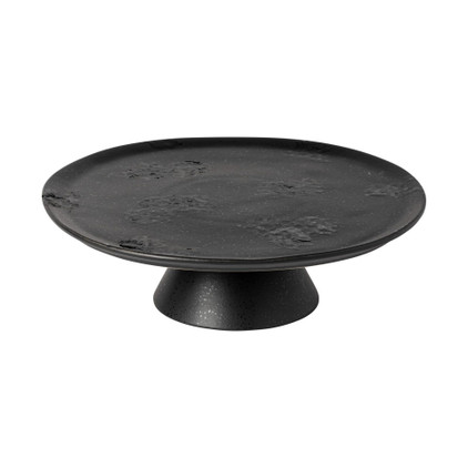 Costa Nova Footed Plate 11 Inch - Black Moon (Boutique)