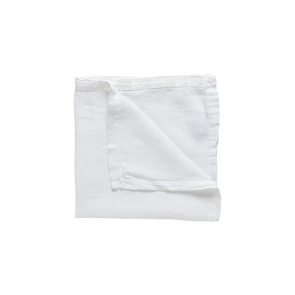 Costa Nova Napkin 100% Linen - White (Maria) - Set of 2