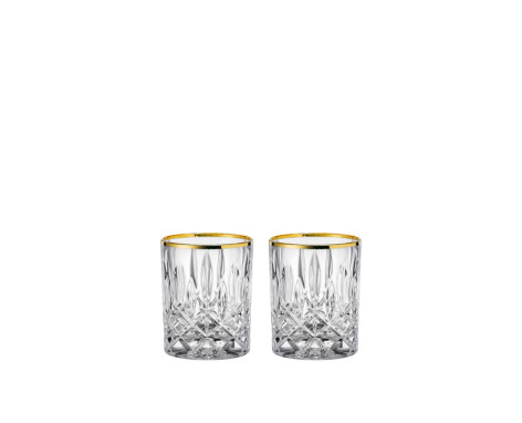 Noblesse Gold Whisky Tumbler Set of 2 Gold - 10 oz