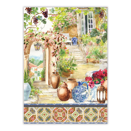 Michel Design Tuscan Terrace Kitchen Towel