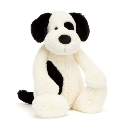 Jellycat Bashful Black & Cream Puppy Really Big